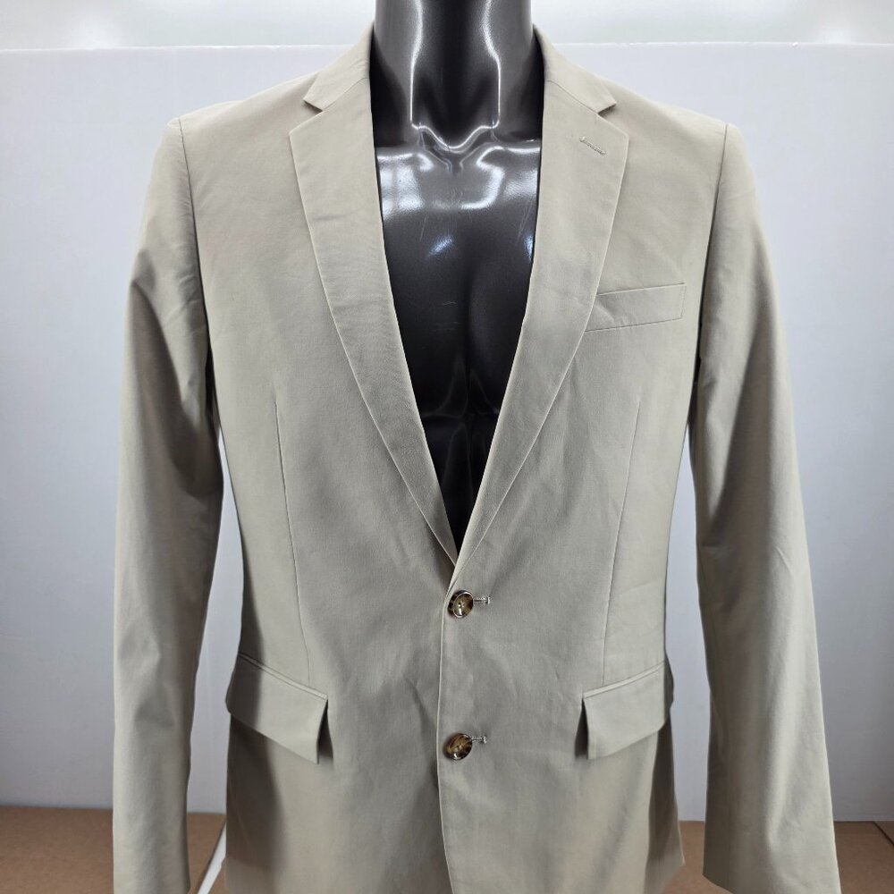 J.Crew Mens  Slim-fit Thompson   Blazer Khaki  jacket Size 40R  AZ830